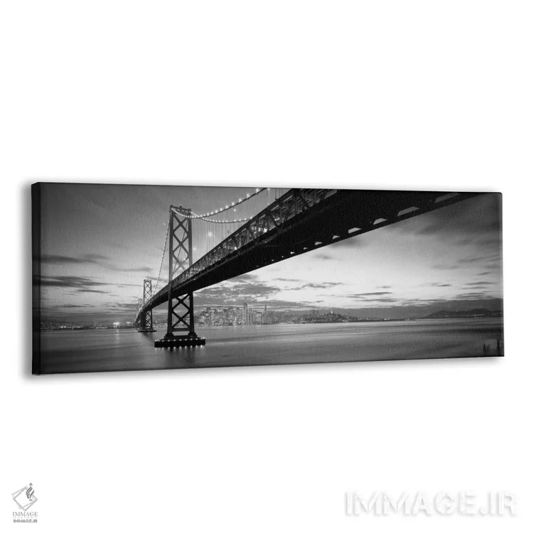 تابلو دکوراتیو Bay Bridge, San Francisco, California, USA" - "شفق، پل… اثر پانورامیک ایمجز - نمای پرسپکتیو محصول