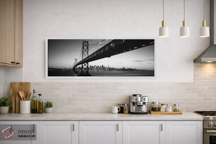 تابلو دکوراتیو Bay Bridge, San Francisco Bay, San Francisco, Californi… اثر پانورامیک ایمجز - D1W