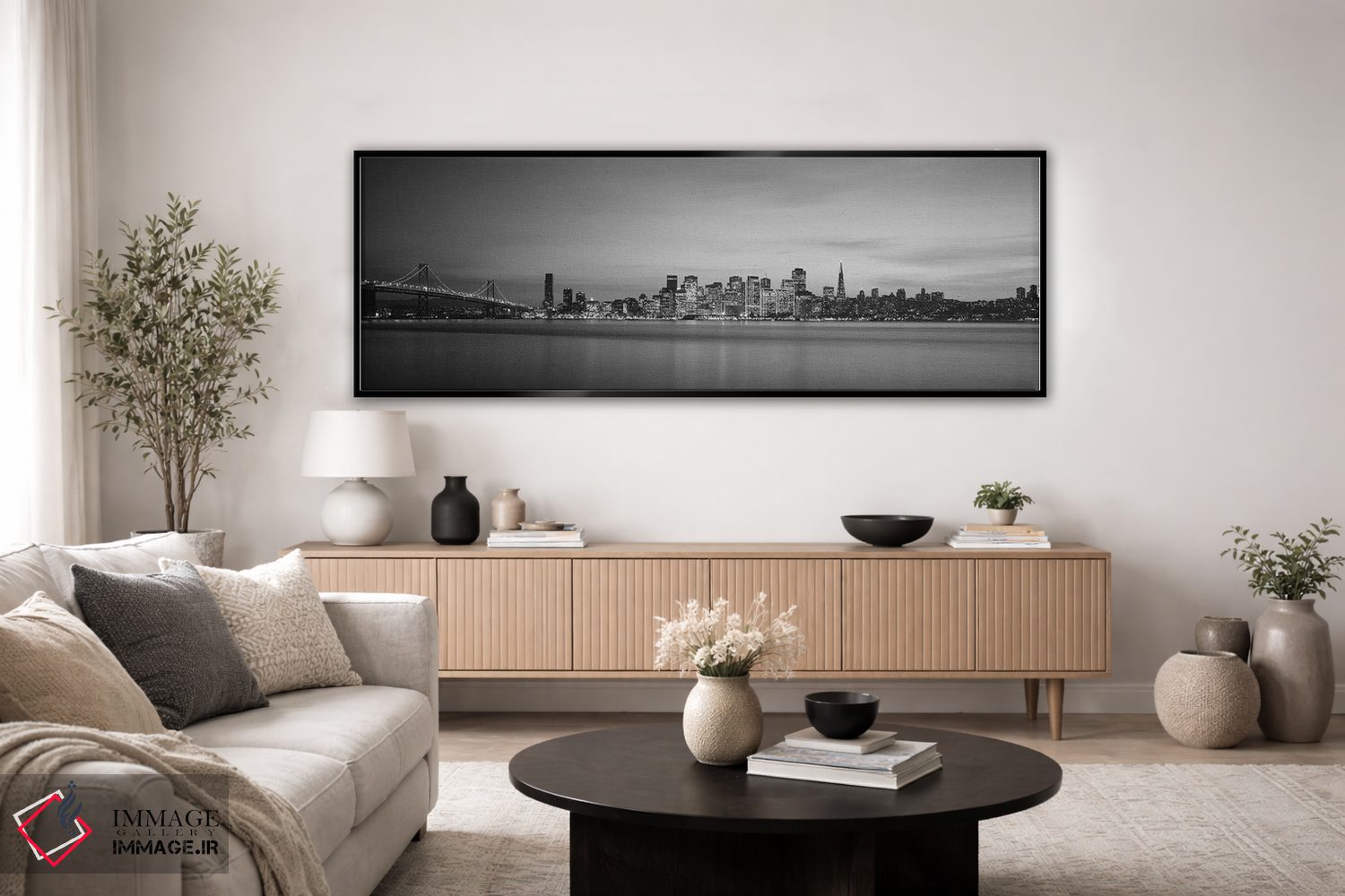 تابلو دکوراتیو Bay Bridge, San Francisco Bay, San Francisco, Californi… اثر پانورامیک ایمجز - D5B