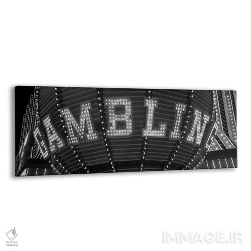 تابلو دکوراتیو نمای نزدیک از تابلو نئون قمار، لاس وگاس، ناحیه کلارک، ن… اثر پانورامیک ایمجز - نمای پرسپکتیو محصول