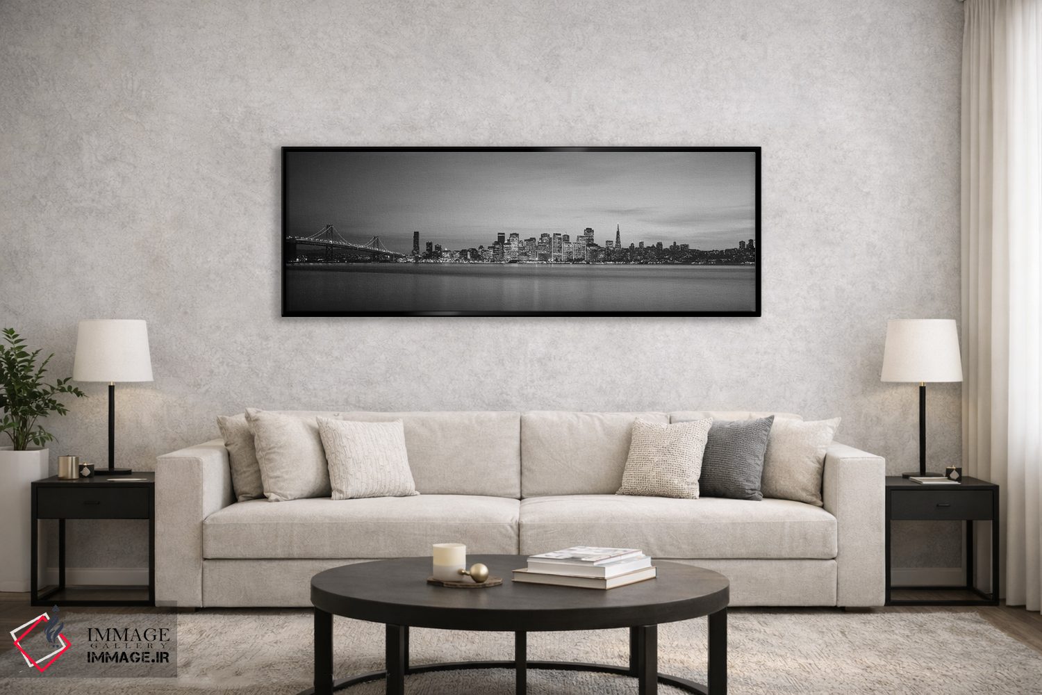 تابلو دکوراتیو Bay Bridge, San Francisco Bay, San Francisco, Californi… اثر پانورامیک ایمجز - D6B