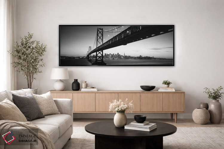 تابلو دکوراتیو Bay Bridge, San Francisco Bay, San Francisco, Californi… اثر پانورامیک ایمجز - D5B
