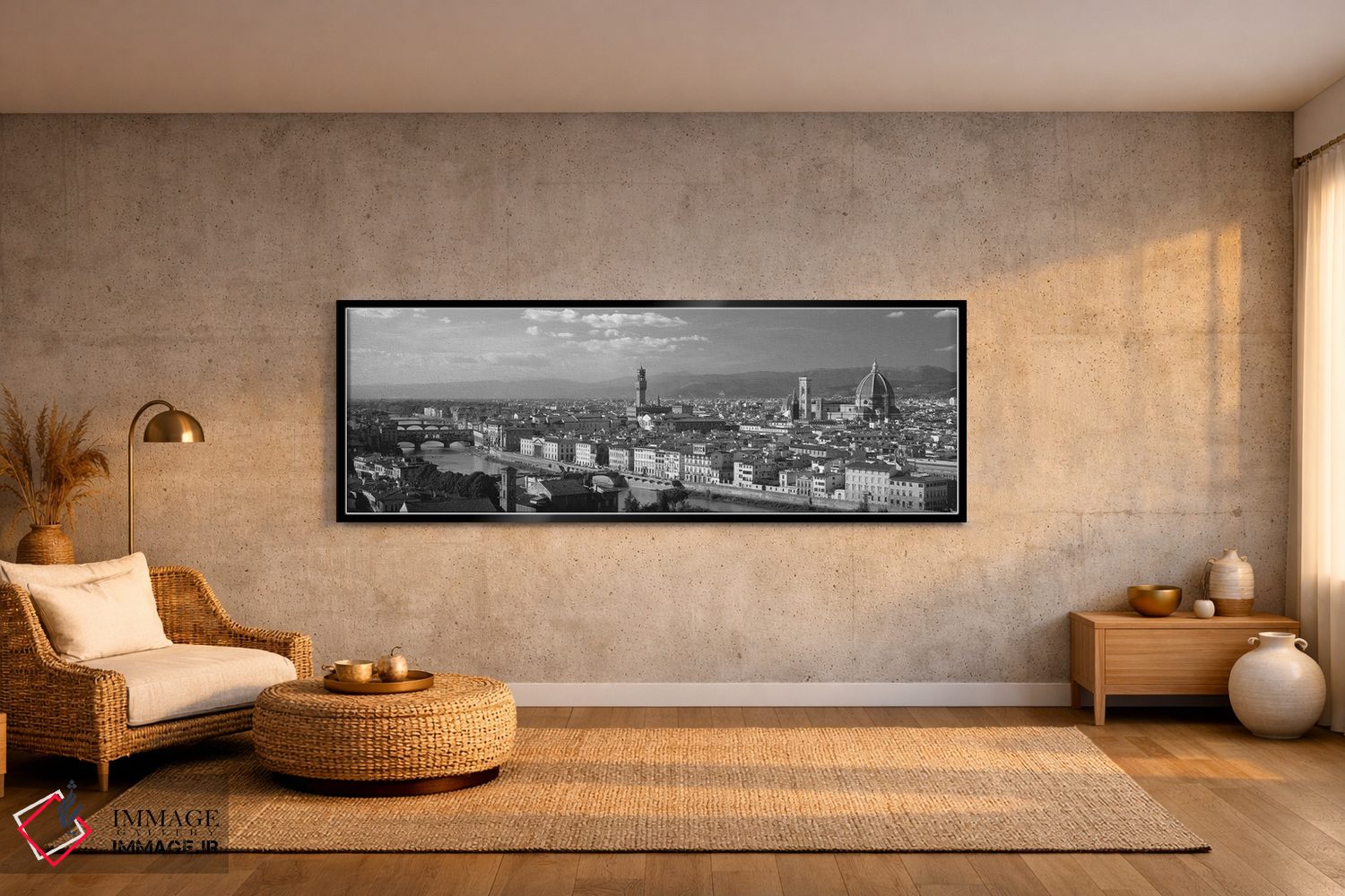 تابلو دکوراتیو فلورانس، ایتالیا اثر پانورامیک ایمجز - D3B