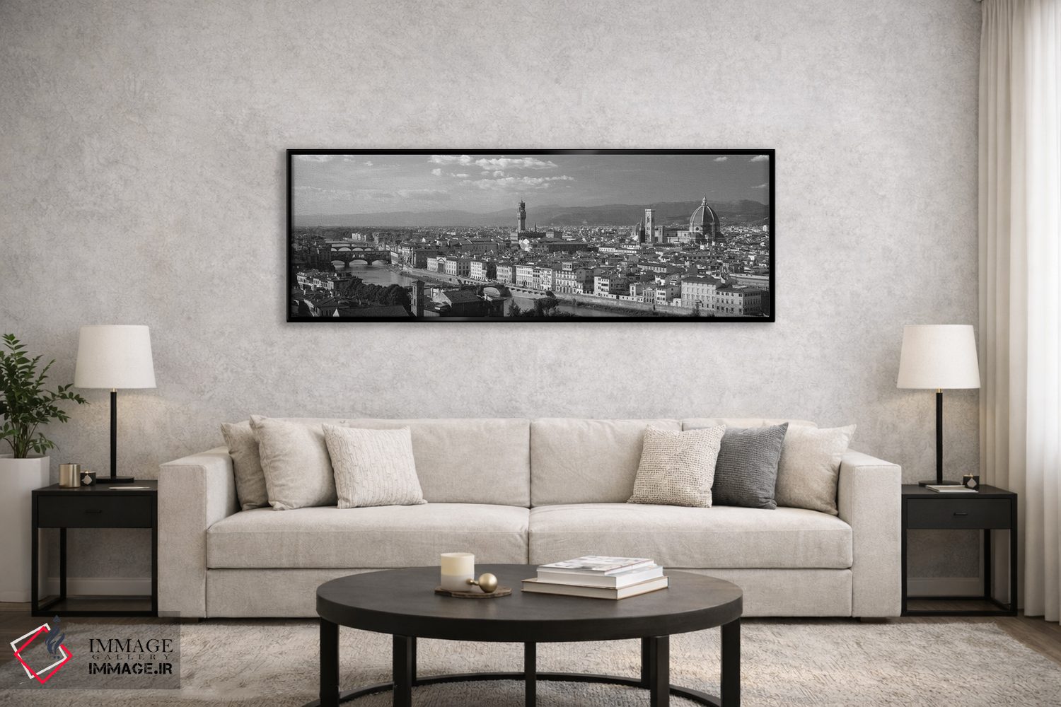 تابلو دکوراتیو فلورانس، ایتالیا اثر پانورامیک ایمجز - D6B