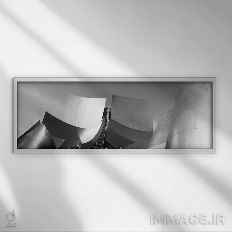 تابلو دکوراتیو تالار کنسرت والت دیزنی، لس آنجلس، کالیفرنیا، ایالات متح… اثر پانورامیک ایمجز - نمای قابدار سفید