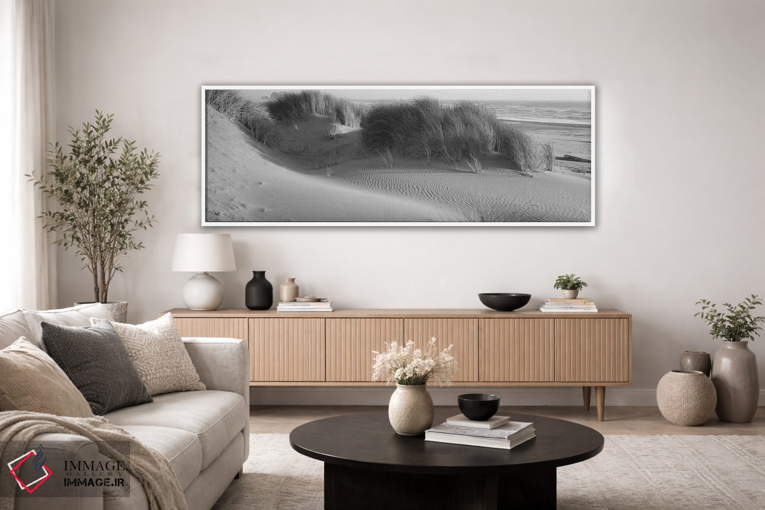 تابلو دکوراتیو چمن روی ساحل، اقیانوس آرام، منطقه طبیعی باندون استیت، ب… اثر پانورامیک ایمجز - D2W