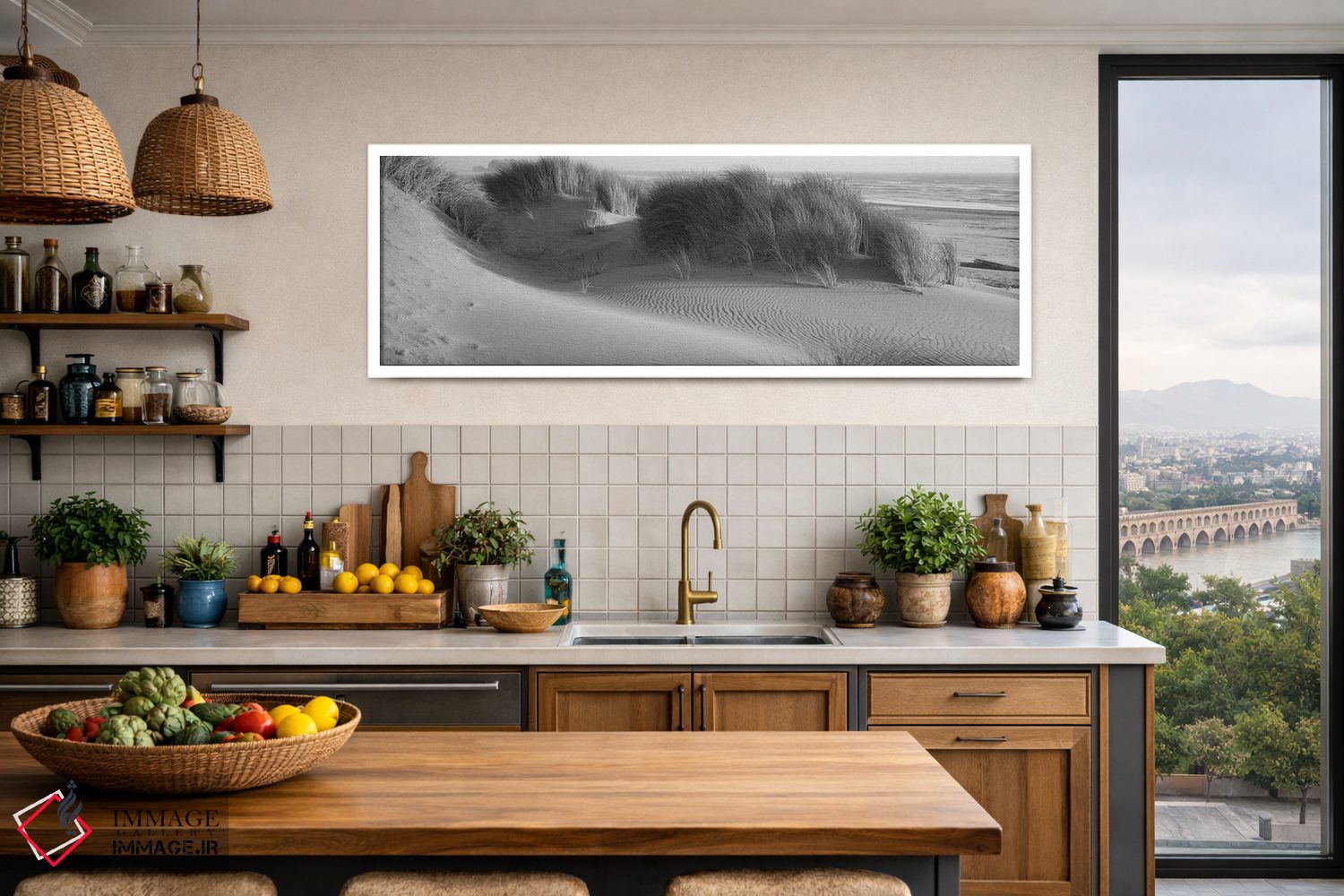 تابلو دکوراتیو چمن روی ساحل، اقیانوس آرام، منطقه طبیعی باندون استیت، ب… اثر پانورامیک ایمجز - D3W