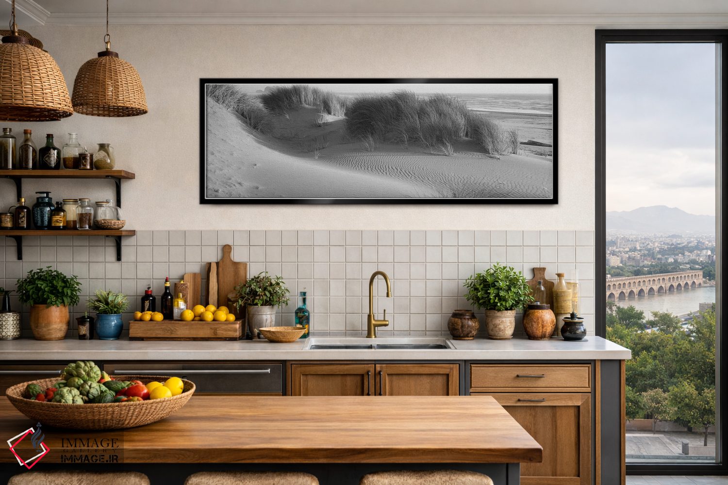 تابلو دکوراتیو چمن روی ساحل، اقیانوس آرام، منطقه طبیعی باندون استیت، ب… اثر پانورامیک ایمجز - D5B