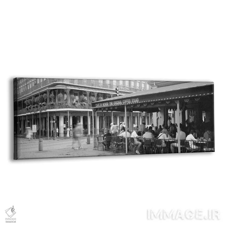 تابلو دکوراتیو کافه دو موند، محله فرانسه، نیو اورلئان، لوئیزیانا، ایال… اثر پانورامیک ایمجز - نمای پرسپکتیو محصول