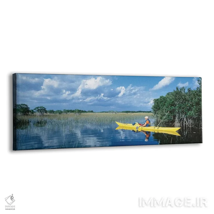 تابلو دکوراتیو کایاک سوار در پارک ملی اورگلیدز، فلوریدا، ایالات متحده… اثر پانورامیک ایمجز - نمای پرسپکتیو محصول