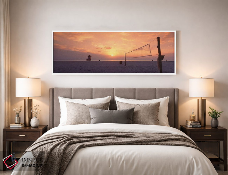 تابلو دکوراتیو غروب خورشید بر فراز ساحل، خلیج مکزیک، ساحل ونیز، ونیز… اثر پانورامیک ایمجز - D5W