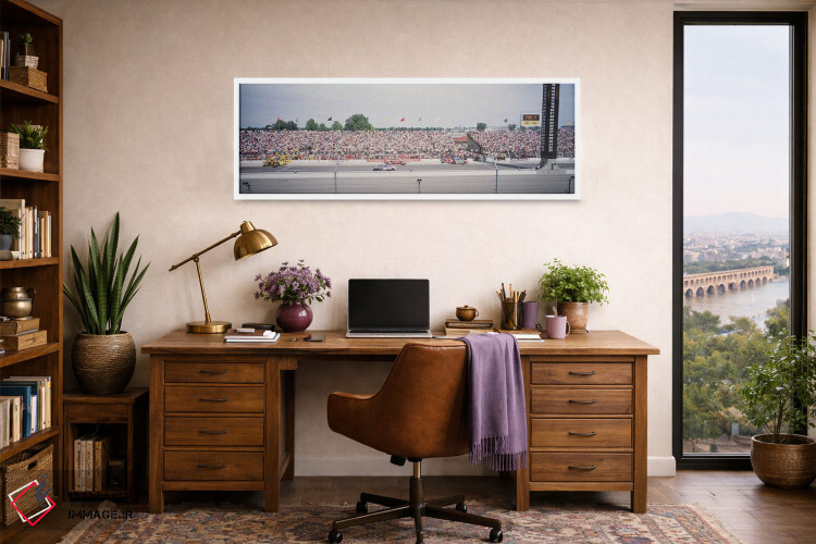 تابلو دکوراتیو جاده پیت، پیست اتومبیل رانی اینباوراپولیس موتور اسپیدوی… اثر پانورامیک ایمجز - D1W