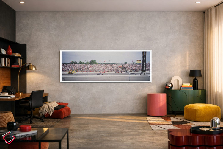 تابلو دکوراتیو جاده پیت، پیست اتومبیل رانی اینباوراپولیس موتور اسپیدوی… اثر پانورامیک ایمجز - D4W