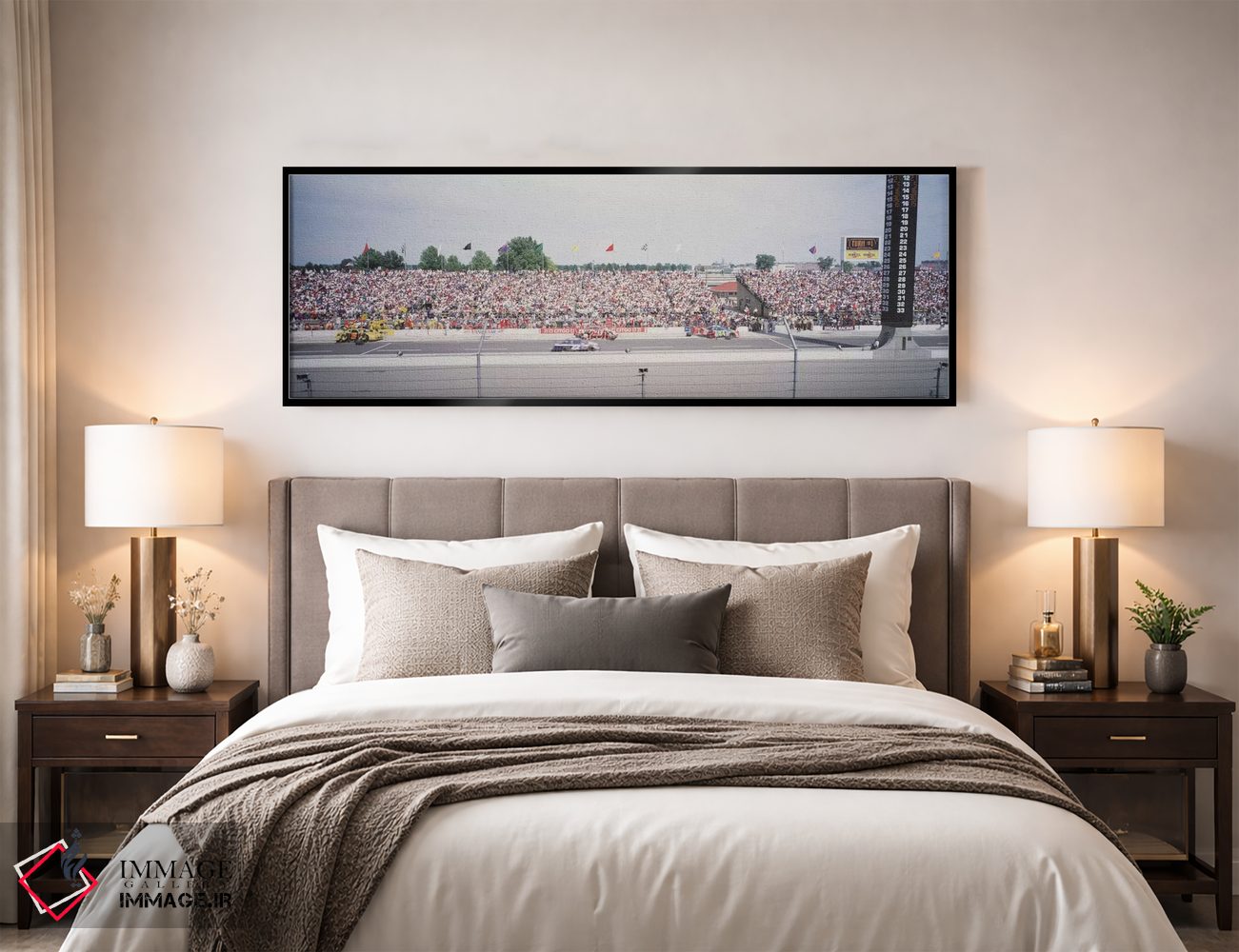 تابلو دکوراتیو جاده پیت، پیست اتومبیل رانی اینباوراپولیس موتور اسپیدوی… اثر پانورامیک ایمجز - D6B