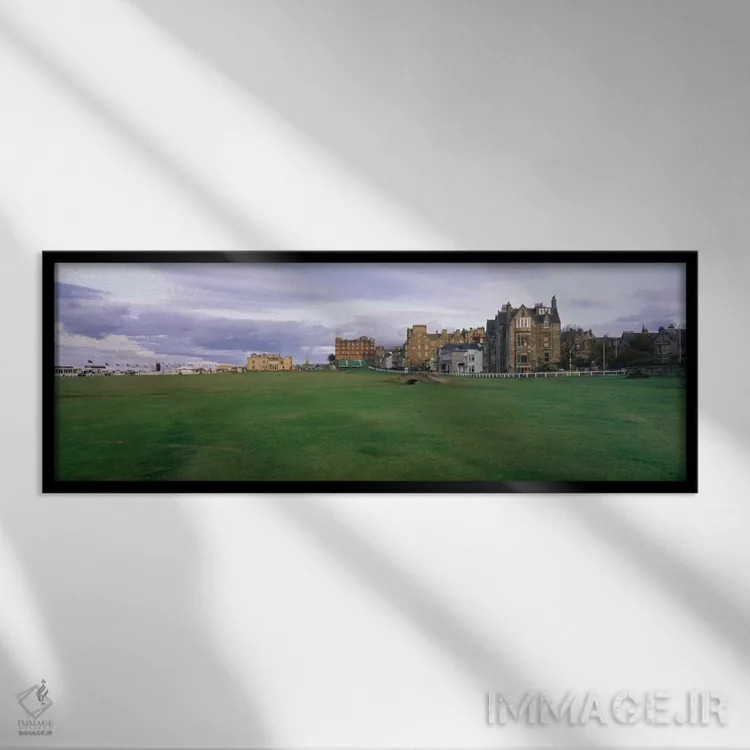 تابلو دکوراتیو پل سویلکن، دوره قدیمی، باشگاه گلف سلطنتی و باستانی سنت… اثر پانورامیک ایمجز - نمای قابدار مشکی