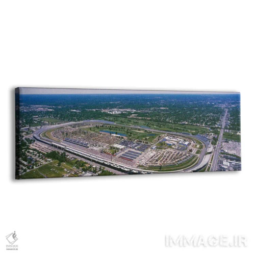 تابلو دکوراتیو نمای هوایی، پیست اتومبیل رانی اینباوراپولیس موتور اسپیدو… اثر پانورامیک ایمجز - نمای پرسپکتیو محصول