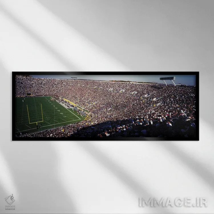 تابلو دکوراتیو استادیوم نوتردام، ایالات متحده آمریکا اثر پانورامیک ایمجز - نمای قابدار مشکی
