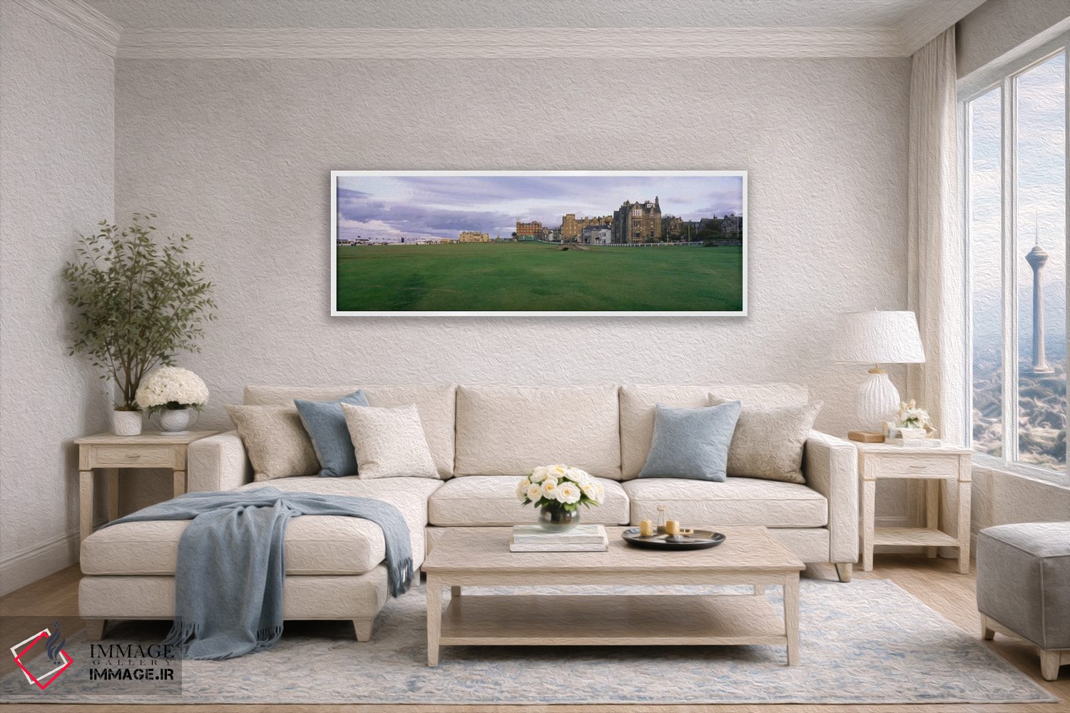 تابلو دکوراتیو پل سویلکن، دوره قدیمی، باشگاه گلف سلطنتی و باستانی سنت… اثر پانورامیک ایمجز - D5W
