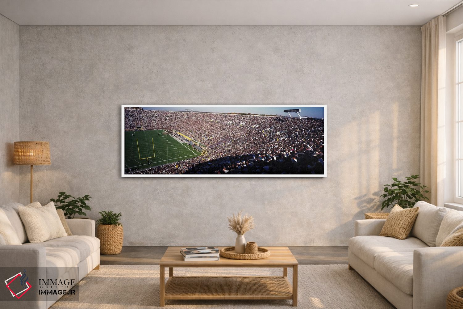 تابلو دکوراتیو استادیوم نوتردام، ایالات متحده آمریکا اثر پانورامیک ایمجز - D3W