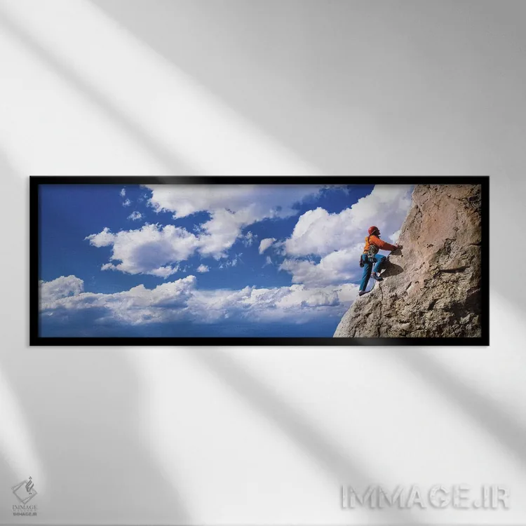 تابلو دکوراتیو صخره نوردی، پارک ملی گرند تتن، وایومینگ، ایالات متحده آ… اثر پانورامیک ایمجز - نمای قابدار مشکی