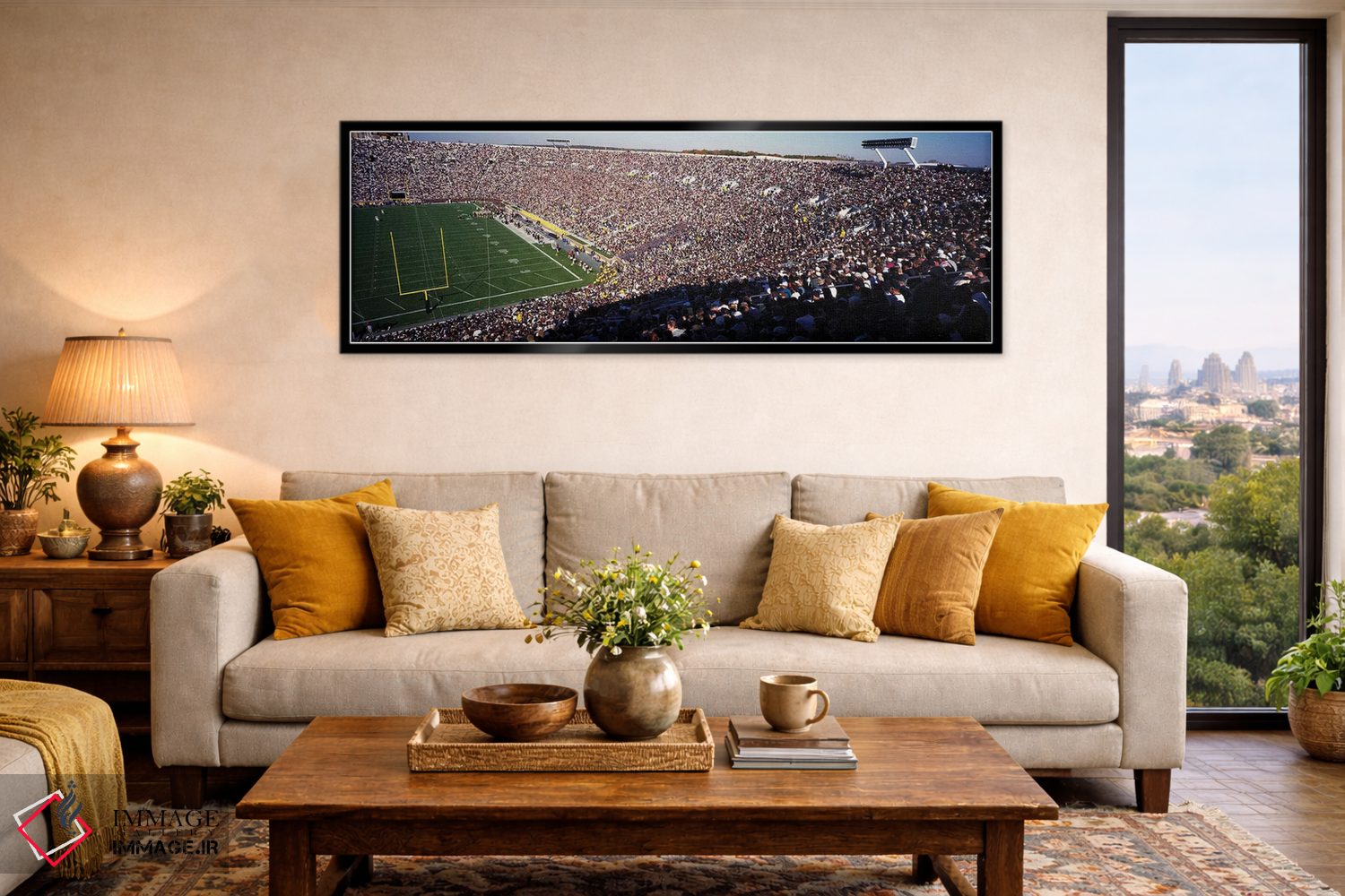 تابلو دکوراتیو استادیوم نوتردام، ایالات متحده آمریکا اثر پانورامیک ایمجز - D6B