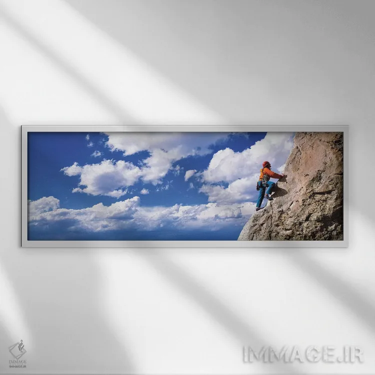 تابلو دکوراتیو صخره نوردی، پارک ملی گرند تتن، وایومینگ، ایالات متحده آ… اثر پانورامیک ایمجز - نمای قابدار سفید
