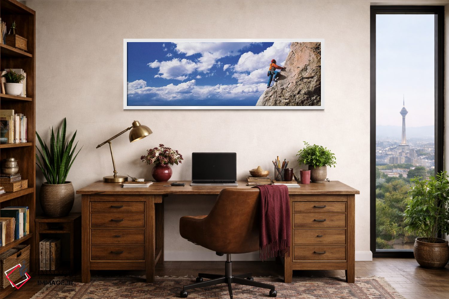 تابلو دکوراتیو صخره نوردی، پارک ملی گرند تتن، وایومینگ، ایالات متحده آ… اثر پانورامیک ایمجز - D1W