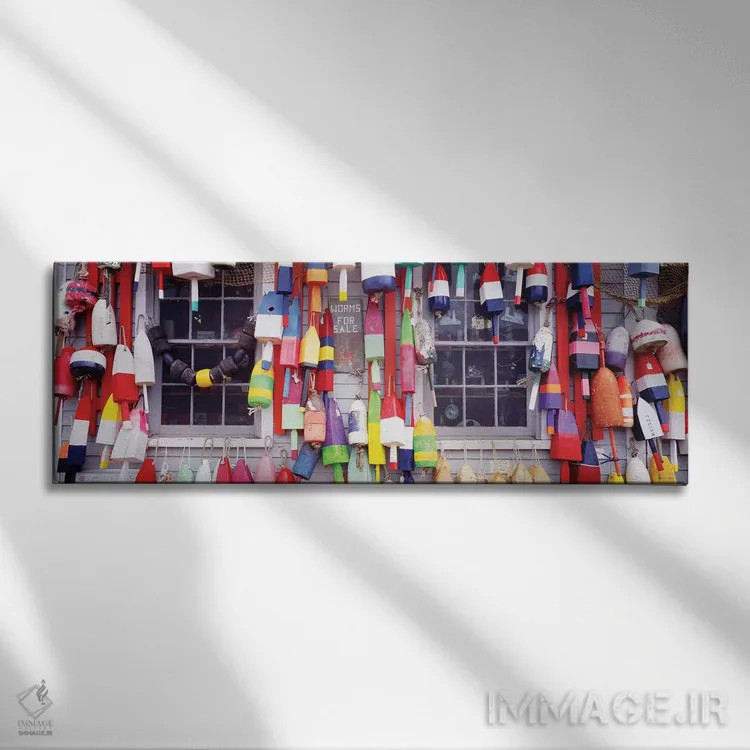 تابلو دکوراتیو ویترین فروشگاه، نیوکاسل، مین، ایالات متحده آمریکا اثر پانورامیک ایمجز - نمای روبهرو روی دیوار