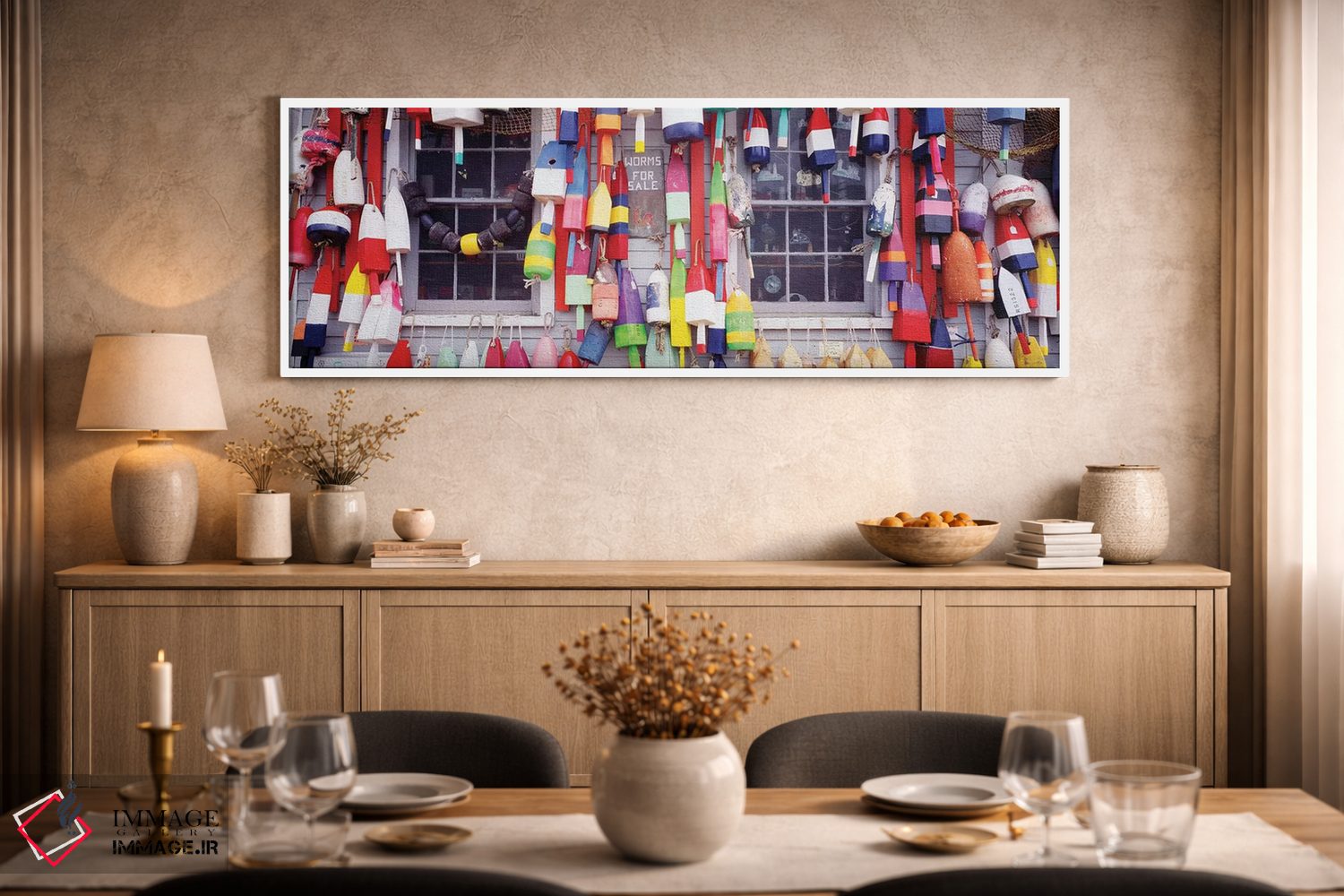 تابلو دکوراتیو ویترین فروشگاه، نیوکاسل، مین، ایالات متحده آمریکا اثر پانورامیک ایمجز - D2W