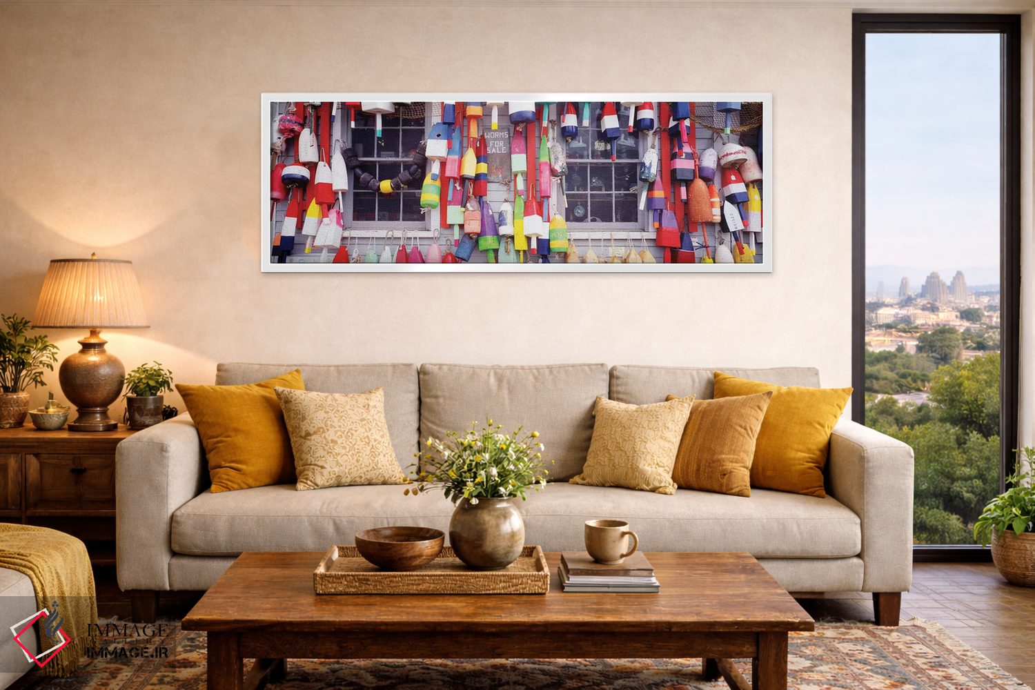 تابلو دکوراتیو ویترین فروشگاه، نیوکاسل، مین، ایالات متحده آمریکا اثر پانورامیک ایمجز - D4W