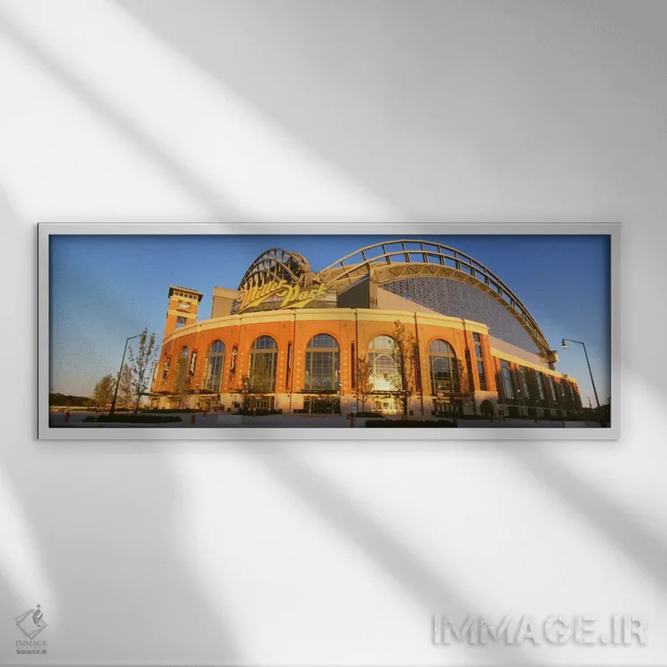 تابلو دکوراتیو پارک میلر، میلواکی، ویسکانسین، ایالات متحده آمریکا اثر پانورامیک ایمجز - نمای قابدار سفید