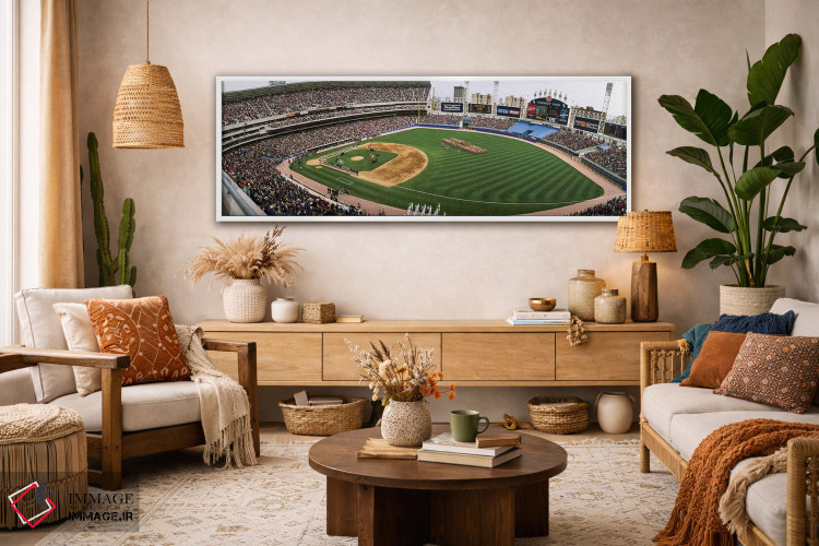 تابلو دکوراتیو تماشاگران در استادیوم بیسبال، پارک کمیسکی، شیکاگو، ایال… اثر پانورامیک ایمجز - D2W
