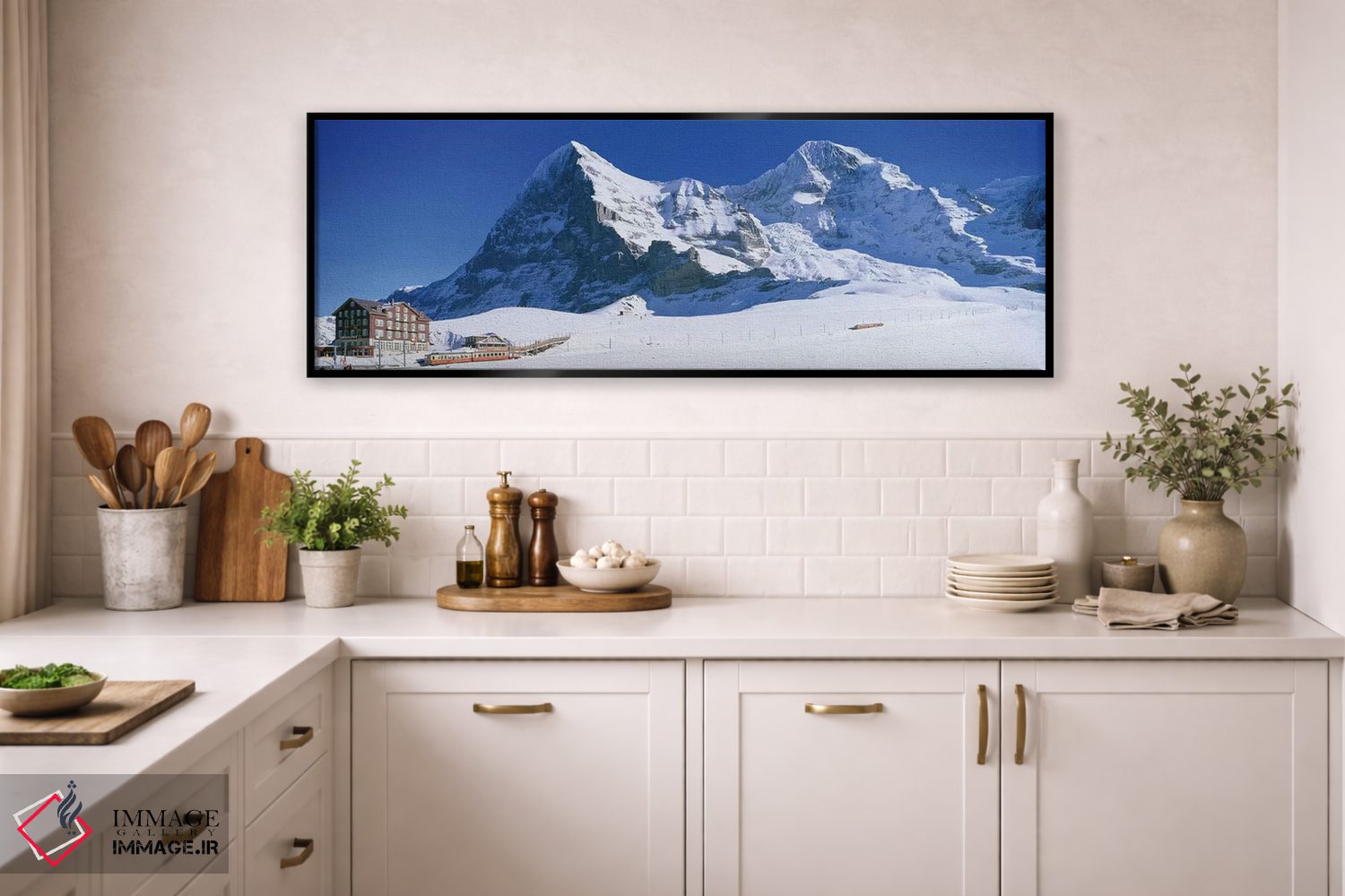 تابلو دکوراتیو ایگر، مونش و کلینه شیدگ، سوئیس اثر پانورامیک ایمجز - D2B