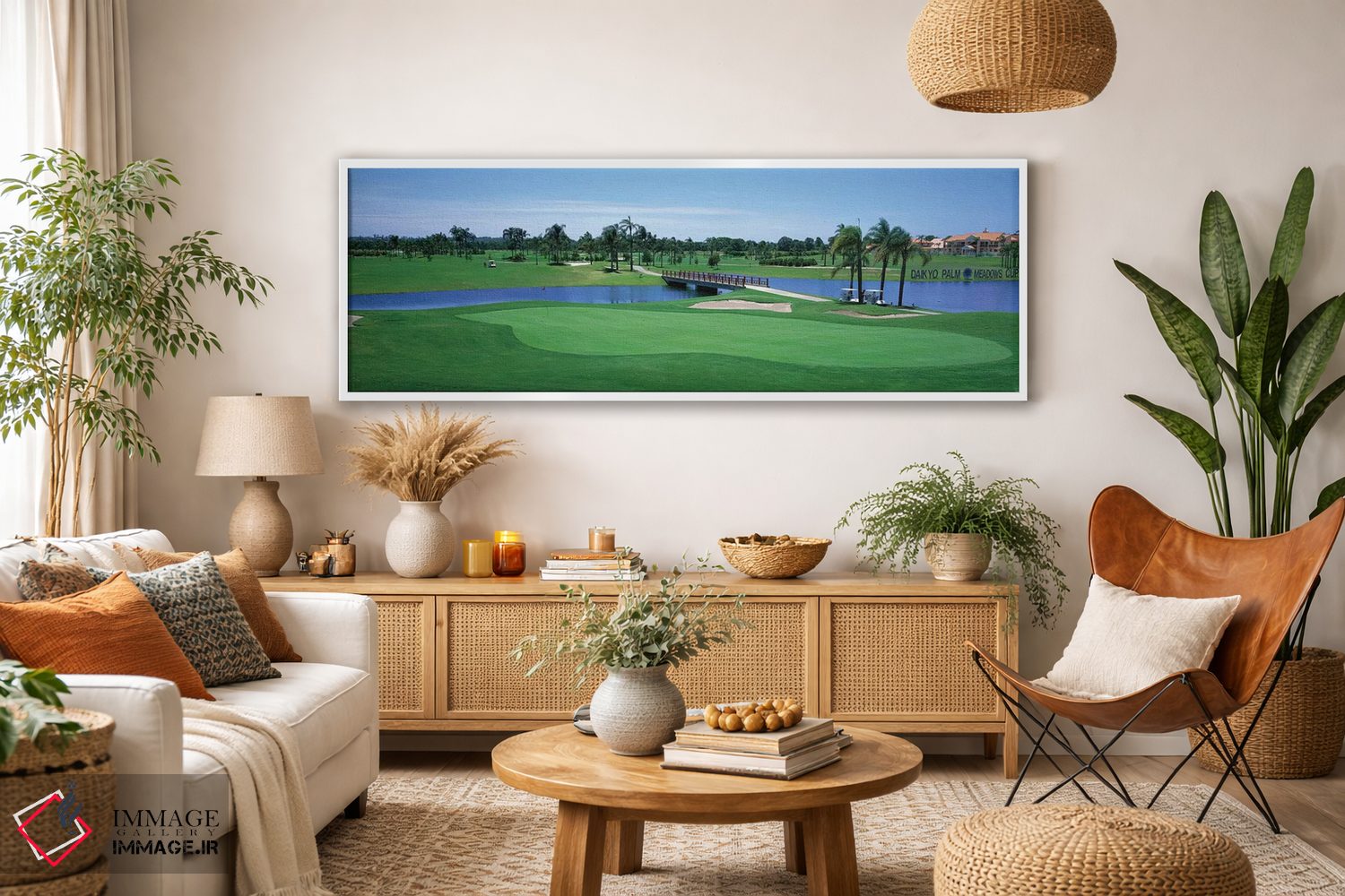 تابلو دکوراتیو زمین گلف، ساحل طلایی، کوئینزلند، استرالیا اثر پانورامیک ایمجز - D2W