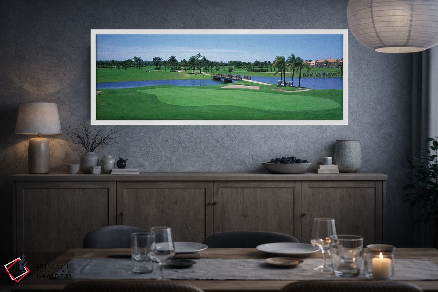 تابلو دکوراتیو زمین گلف، ساحل طلایی، کوئینزلند، استرالیا اثر پانورامیک ایمجز - D3W