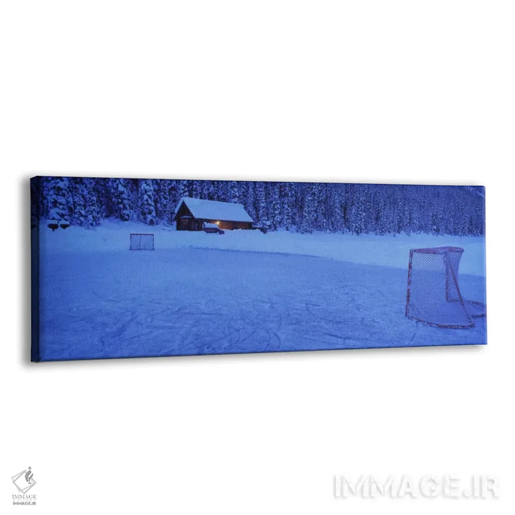 تابلو دکوراتیو rink هاکی موقت، دریاچه لوئیز، آلبرتا، کانادا اثر پانورامیک ایمجز - نمای پرسپکتیو محصول