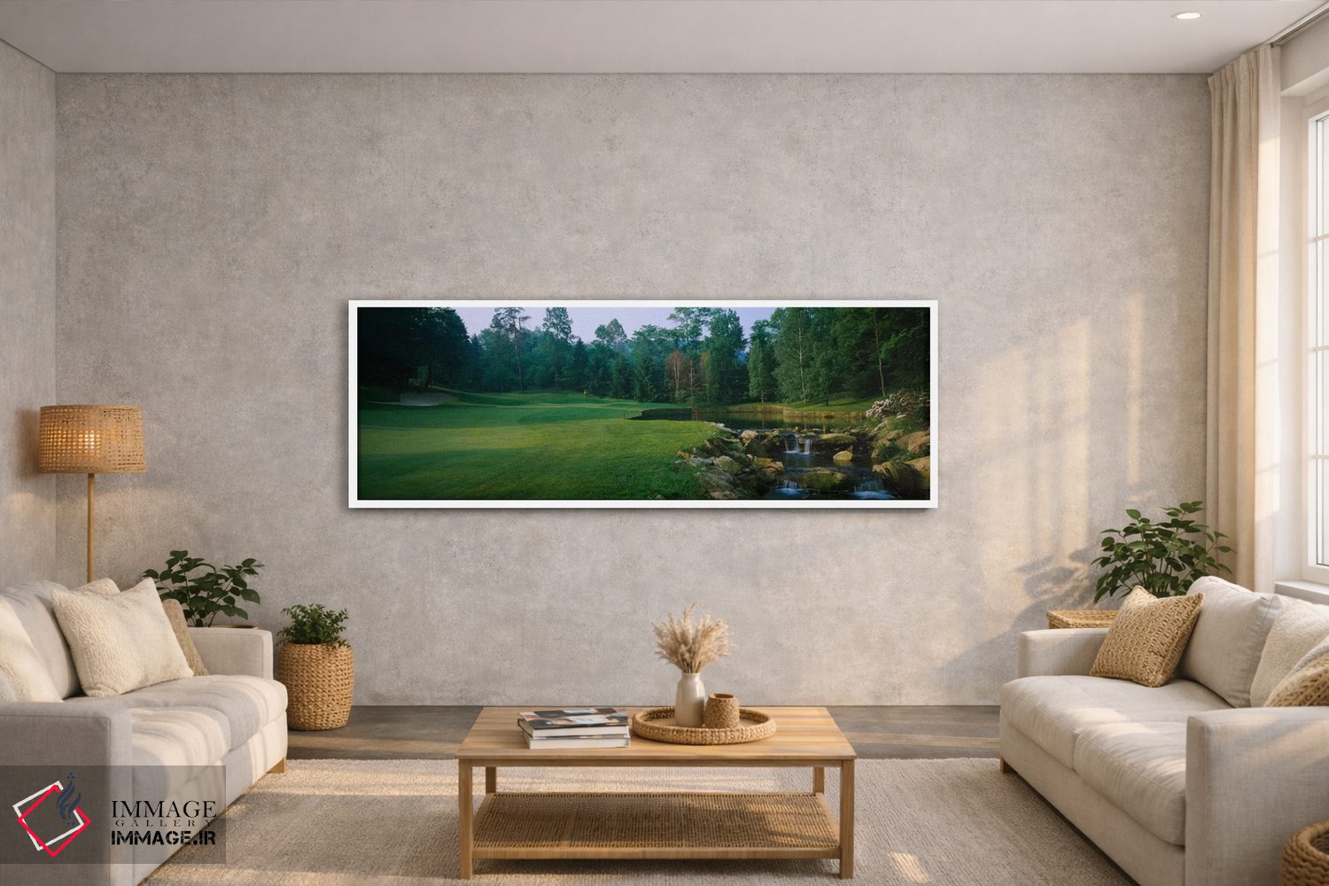 تابلو دکوراتیو سوراخ کنار جویبار، باشگاه گلف لورل ولی، شهرستان وست مور… اثر پانورامیک ایمجز - D2W