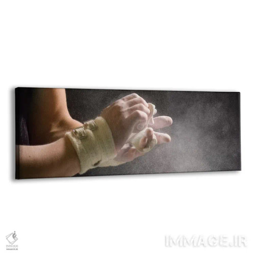 تابلو دکوراتیو ژیمناست مرد در حال گذاشتن گچ روی دست های خود ۵، جزیره ب… اثر پانورامیک ایمجز - نمای پرسپکتیو محصول