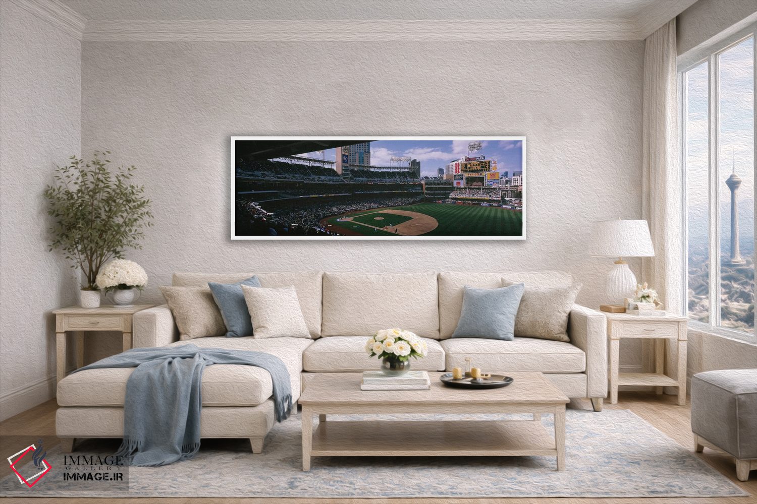 تابلو دکوراتیو کوبا مقابل جمهوری دومینیکن، مسابقات بیسبال جهانی، استاد… اثر پانورامیک ایمجز - D4W