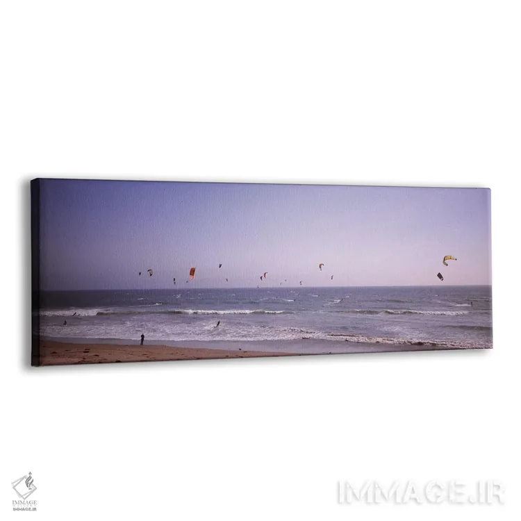 تابلو دکوراتیو کایت سوارها روی دریا، ساحل وادل، وادل کریک، شهرستان سان… اثر پانورامیک ایمجز - نمای پرسپکتیو محصول