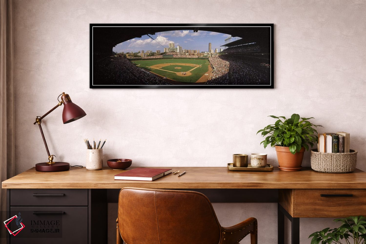 تابلو دکوراتیو تماشاگران در استادیوم، استادیوم وریگلی، شیکاگو کابز، شی… اثر پانورامیک ایمجز - D3B