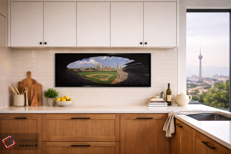 تابلو دکوراتیو تماشاگران در استادیوم، استادیوم وریگلی، شیکاگو کابز، شی… اثر پانورامیک ایمجز - D5B