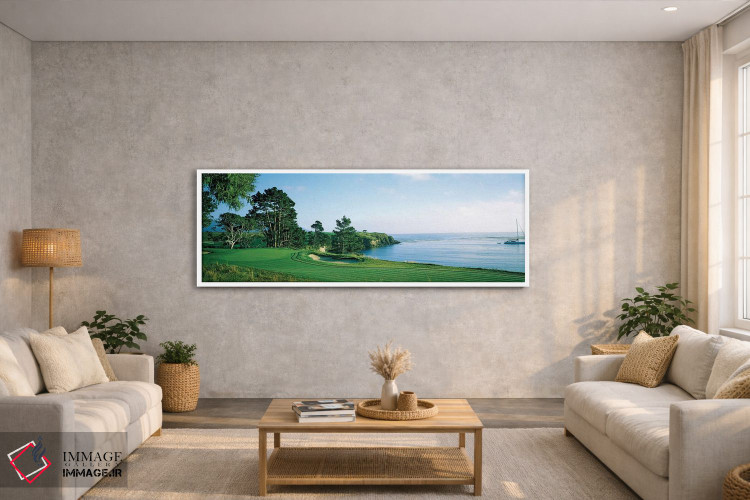 تابلو دکوراتیو زمین گلف پبل بیچ، پبل بیچ، شهرستان مونتری، کالیفرنیا، ا… اثر پانورامیک ایمجز - D2W