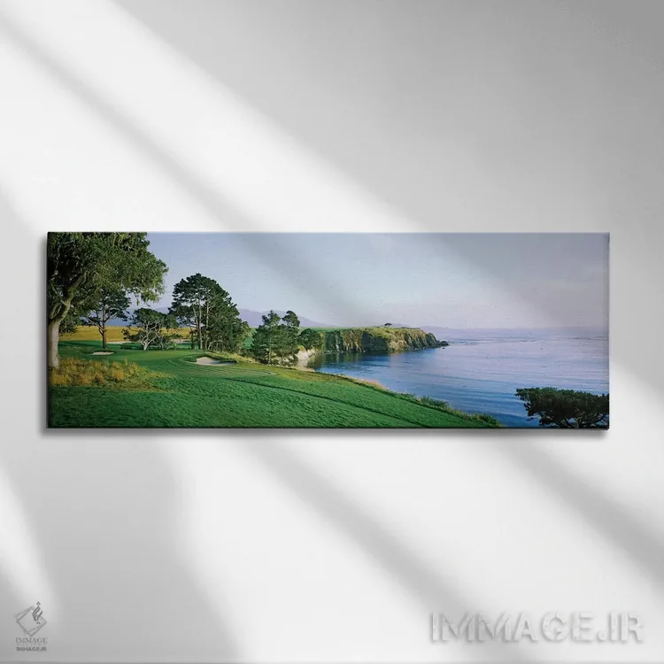 تابلو دکوراتیو زمین گلف پبل بیچ ۳، پبل بیچ، شهرستان مونتری، کالیفرنیا… اثر پانورامیک ایمجز - نمای روبهرو روی دیوار