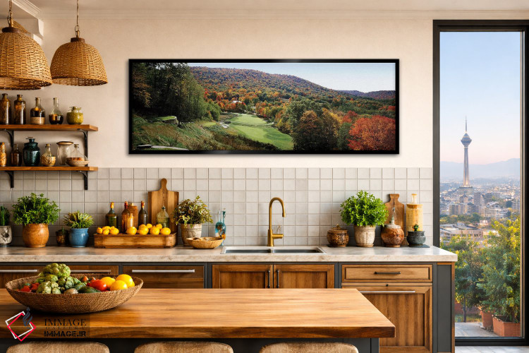 تابلو دکوراتیو زمین گلف بر روی تپه، زمین گلف هاوثورن ولی، هاوثورن ولی… اثر پانورامیک ایمجز - D2B