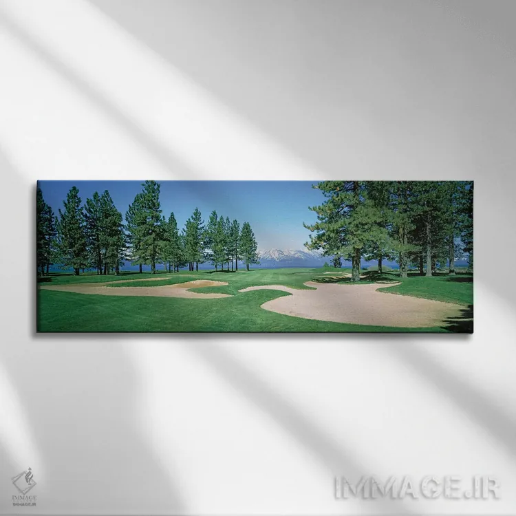 تابلو دکوراتیو تله های شن در زمین گلف، زمین گلف ادج وود تاهو، استات لا… اثر پانورامیک ایمجز - نمای روبهرو روی دیوار