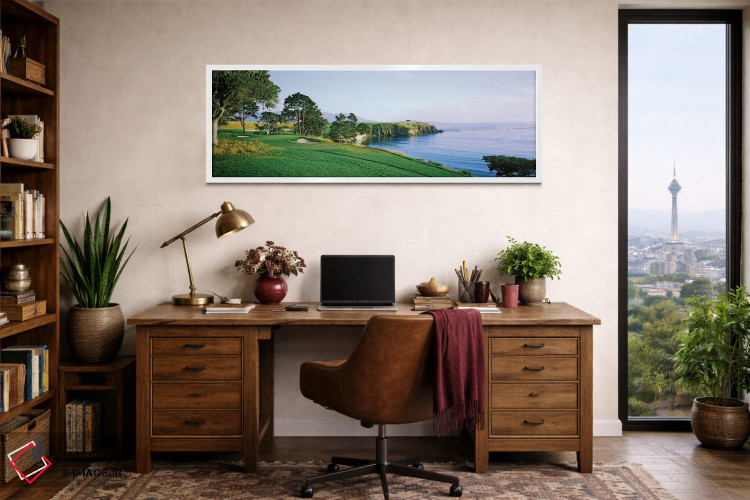 تابلو دکوراتیو زمین گلف پبل بیچ ۳، پبل بیچ، شهرستان مونتری، کالیفرنیا… اثر پانورامیک ایمجز - D1W