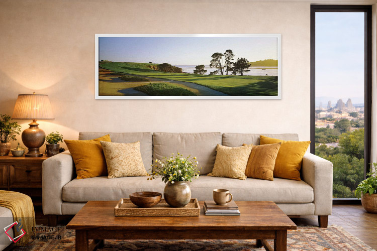 تابلو دکوراتیو زمین گلف پبل بیچ ۴، پبل بیچ، شهرستان مونتری، کالیفرنیا… اثر پانورامیک ایمجز - D4W