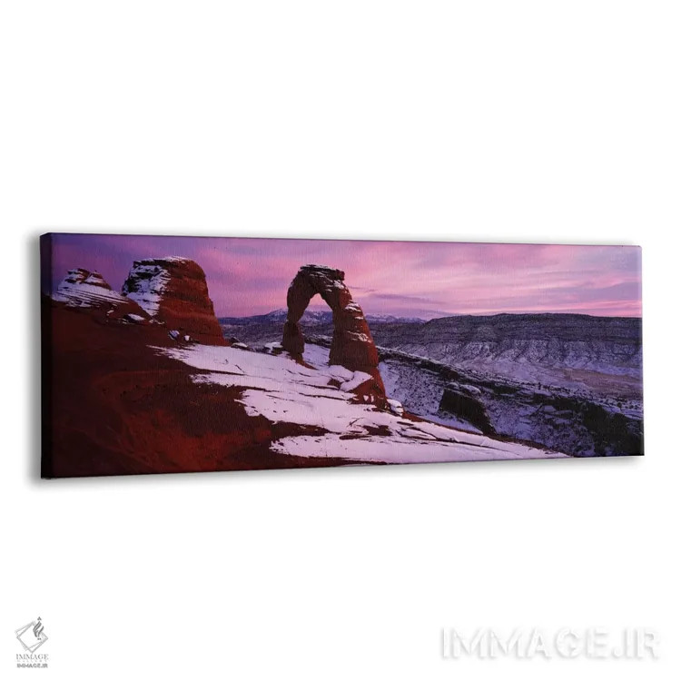 تابلو دکوراتیو قوس ظریف در زمستان، پارک ملی آرچز، یوتا، ایالات متحده آ… اثر پانورامیک ایمجز - نمای پرسپکتیو محصول