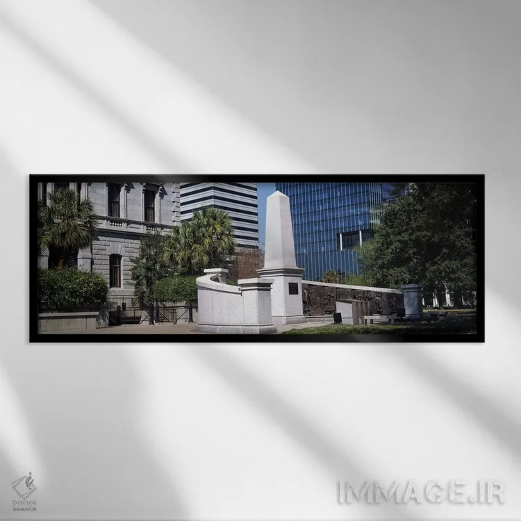 تابلو دکوراتیو بنای یادبود تاریخ آفریقایی-آمریکایی، ساختمان ایالتی کار… اثر پانورامیک ایمجز - نمای قابدار مشکی
